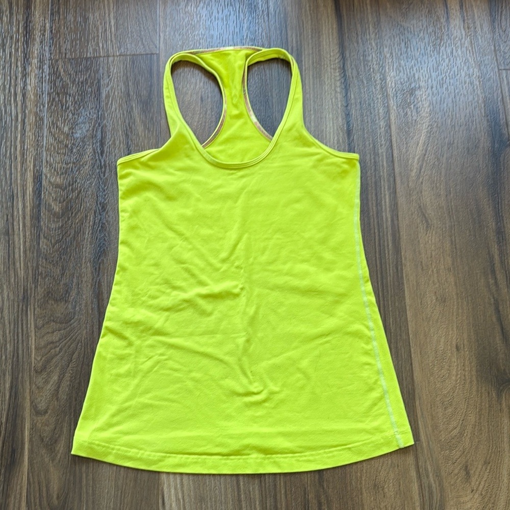 Lululemon Green/Yellow Women's Tank Top